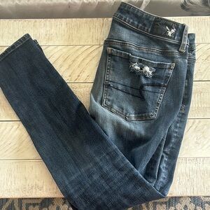 American Eagle Outfitters Dark Blue Skinny Jeans